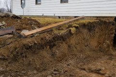 Outside - before the basement dig