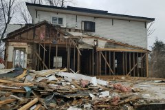 Back of house - when we removed the 3rd unit