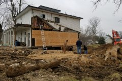 Back of house - when we removed the 3rd unit